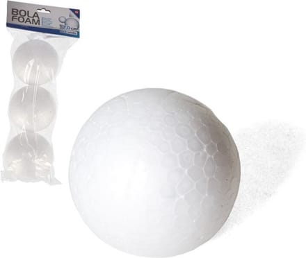 Piepschuim hobby vormen DIY ballen - 3x - styropor bollen - 7 cm