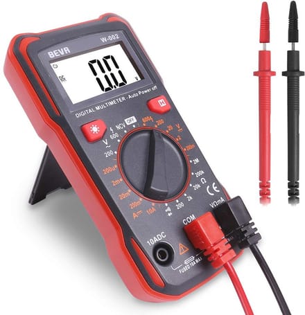 Multifunctionele Digitale Multimeter met Groot LCD-Display - AC/DC Voltage, Stroom en Weerstand Metingen
