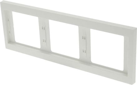 Berker K1 Inbouw Afdekraam 3-Voudig Horizontaal Polarwit