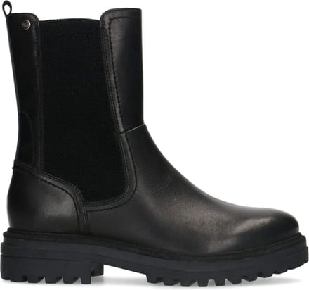 No Stress - Dames - Zwarte leren chelsea boots - Maat 39