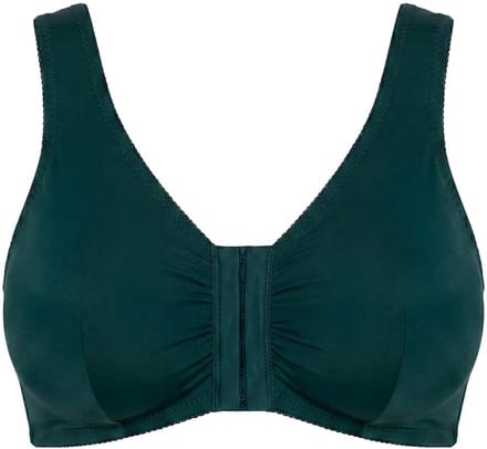 Ulla Popken - Dames - Bustier borstvoedingsbeha voorsluiting - Middernacht groen - Maat 125D