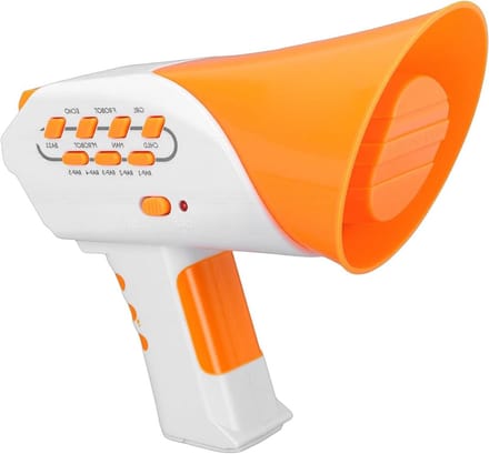 Kinder Megaphone - Stemvervormer Speelgoed - Feestjes Organiseren - 7 Stem Effecten - 13 cm - Blauw