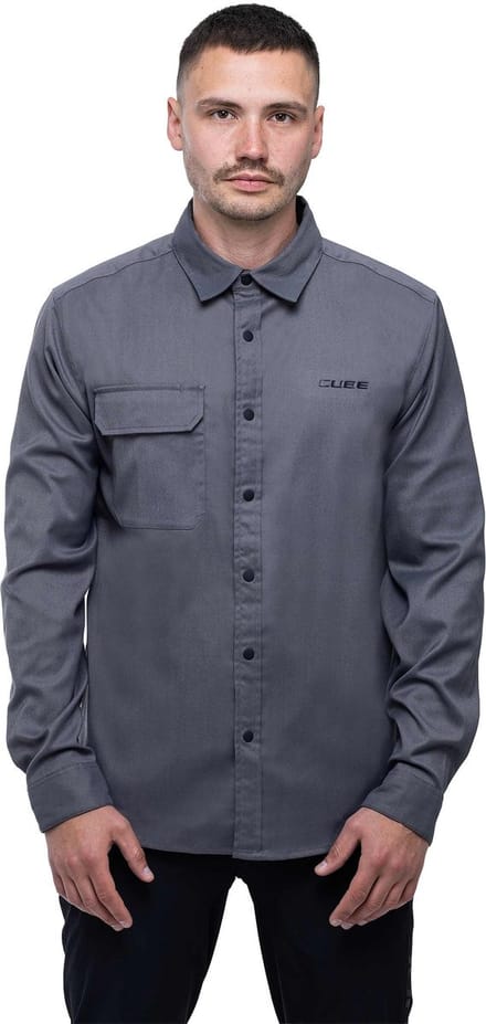CUBE VERTEX SHIRT L/S GREY L