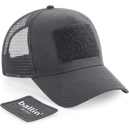 Heren Petten met Ballin Est. 2013 Trucker Cap Print - Grijs - Maat one size