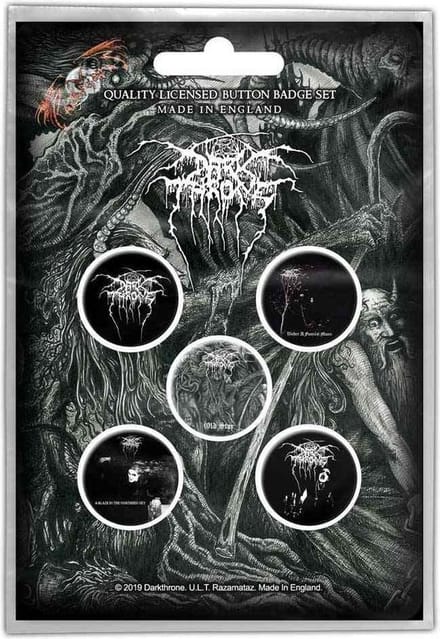 Darkthrone - Old Star Badge/button - Set van 5 - Multicolours