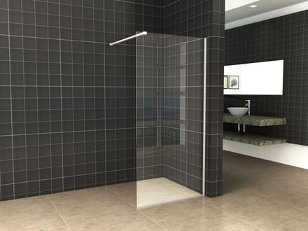 Wiesbaden Slim Profielset met Stabilisatiestang 120 cm - Mat Wit