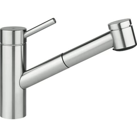 KWC Inox single lever sink mixer with pull-out shower 10.271.033.700FL