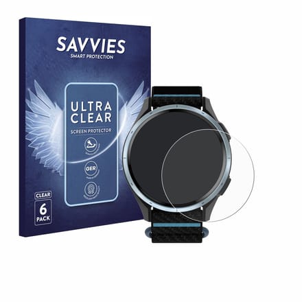 Savvies - Screenprotector voor Garmin Approach J1 - Folie Beschermfolie transparant 6 Stuks