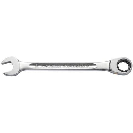 Stahlwille 40172121 17F 21 FLACH Steek-ringratelsleutel Sleutelbreedte (metrisch) 8 - 19 mm