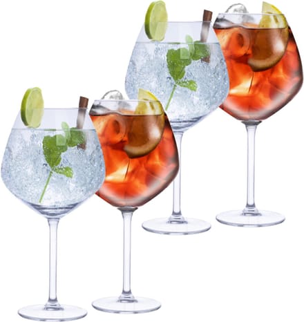 Gin Tonic cocktailglazen - 8x stuks - 730 ml - voor Aperol Spritz - glazen - glas