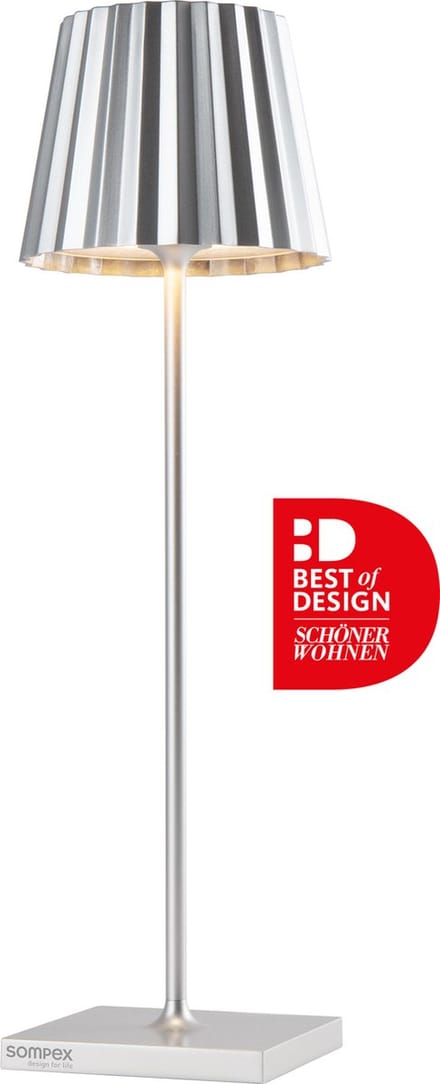 Sompex tafellamp TROLL 2.0 | Buitenlamp | Zilver