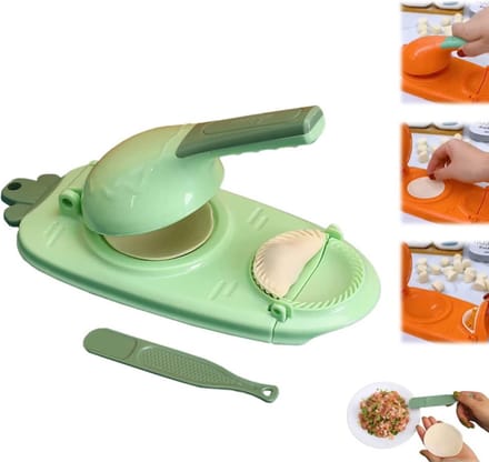 Livano Dumplings Machine - Raviolimakers - Ravioli - Dumpling Maker Set - Dumpling Vorm - Snijder - Pastei - Empanada - Uitsteker - Groen