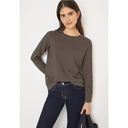 Shirt met structuur in twee kleuren