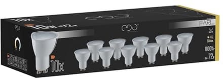 Warm witte LED lamp GU10 - 10W Multipack met 1000 Lumen licht