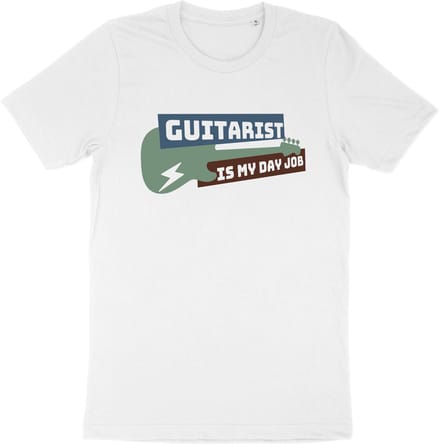 Gitaar Liefhebber T Shirt - Muzikant - Wit - M