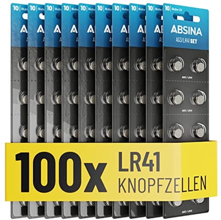 LR41 Knoopcellen - 100 Stuks Alkaline Knoopcelbatterijen