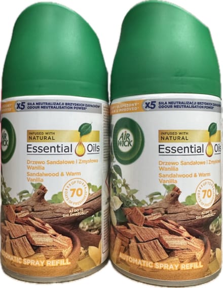 Airwick Warm Vanilla Sandalwood 2 x 250 ml