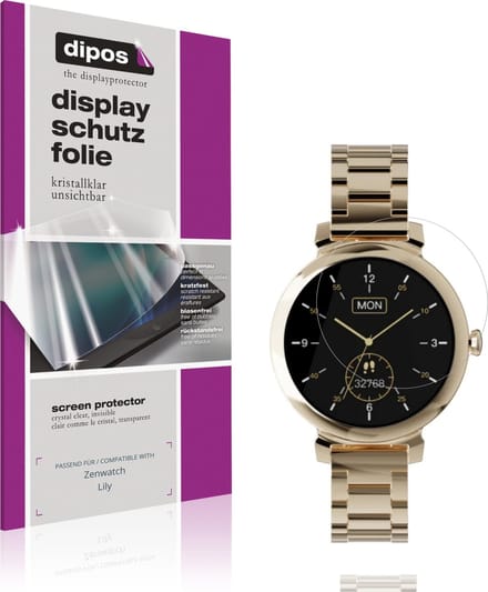 dipos – 6x Beschermfolie geschikt voor Zenwatch Lily | Krasbestendige & heldere Screenprotector Ultra-Thin