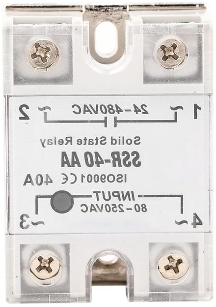 Halfgeleiderrelais - AC Schakelaar - Industriële Automatisering - Opto-geïsoleerd Circuit - 40A 24-480V AC - Grijs