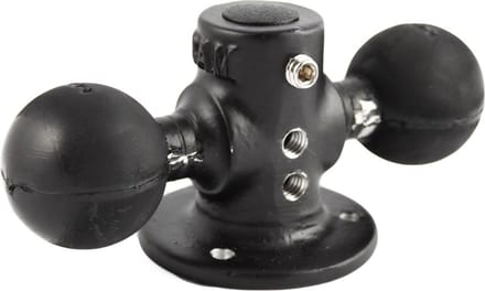 Ronde basis met 2 C-kogels RAM-217-1U