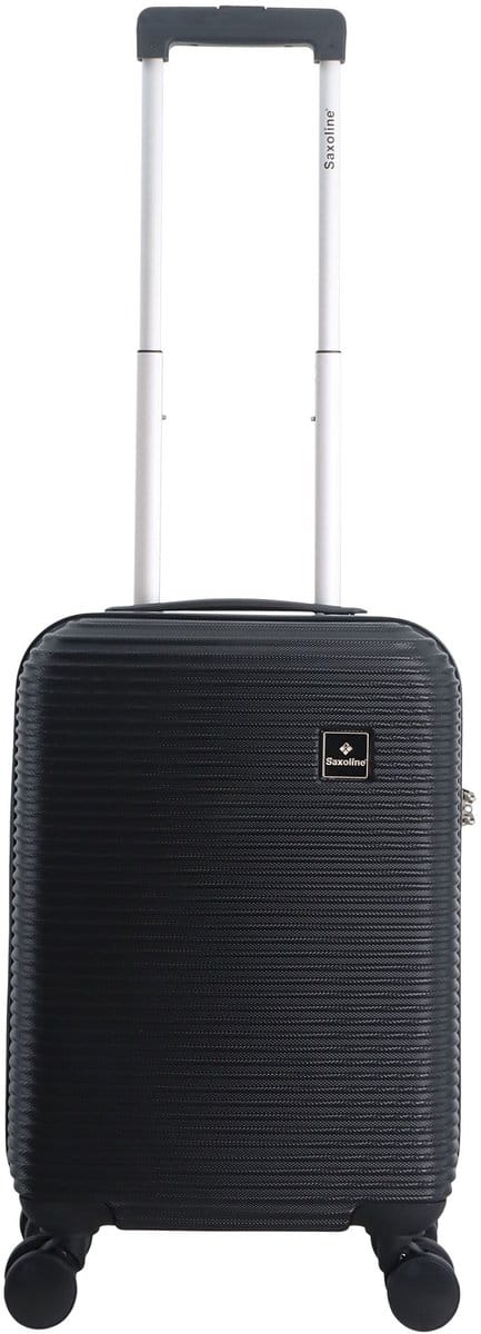 Saxoline Twist Harde Handbagagekoffer 54 cm – Zwart - Zwart / Small