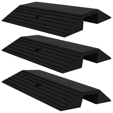 vidaXL - Drempelbruggen - 3 - st - 49x40x8 - cm - rubber