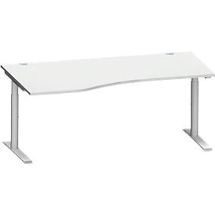 Schäfer Shop Genius bureau MODENA FLEX, opzetstuk links, lichtgrijs