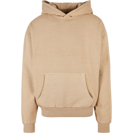 Urban Classics - Heavy Terry Garment Dye Hoodie/trui - XL - Beige