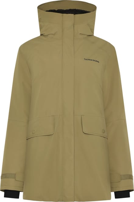 Didriksons TUVA WNS PARKA Dames Outdoorjas - Olive Green