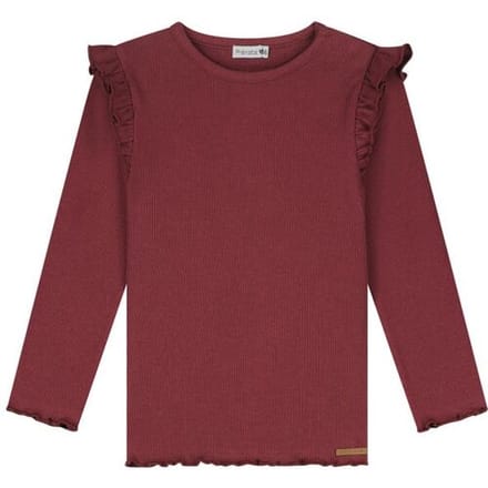 Prénatal peuter shirt ruffle Dark Wine Red 92 dames
