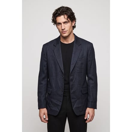 ARKET Dennis Leomaster Cotton Hemp Blue Größe: 50 Short | Blazer Outlet | Herren | Blau