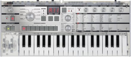 KORG microKORG Crystal Speciaal model ter ere van het 20-jarig jubileum van de microKORG