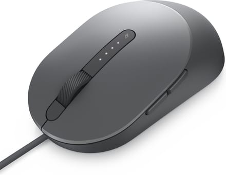 Dell Laser Bekabeld Muis MS3220 Titan Grijs - Muis - Laser - 5 knoppen - Grijs
