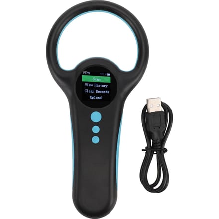 Huisdier Microchip Lezer 134.2K Dubbele Frequentie Chip Huisdier ID Scanner Oplaadbare Handheld Dier Tag black