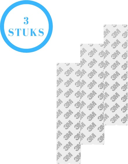 3M Plakstrips - Dubbelzijdig Tape - Plakstrips Dubbelzijdig - 3M Tape - 17 CM - 3 Pack - Lichte Objecten