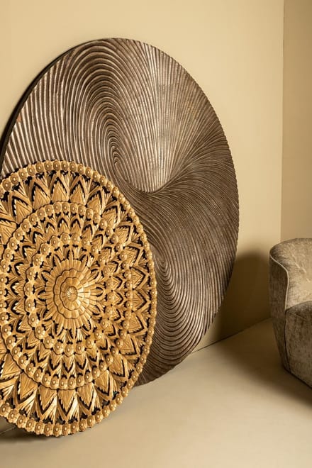 PTMD Wandpaneel Wiktor - 180x2x180 cm - MDF - Bruin
