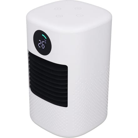 Elektrische Ruimteverwarming Draagbare Mini Witte Verwarming LED Display Bureau PTC Keramische Verwarming voor Thuis EU Plug white