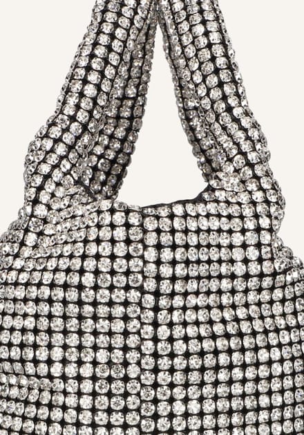 Hvisk Merry Rhinestones Handtassen Dames - Zilver - Maat ONESIZE