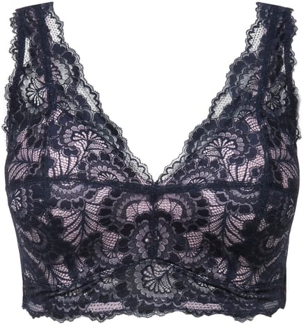 TruYou - Dames - Bralette kant zachte cups zonder beugel - Oudroze - Maat 105D