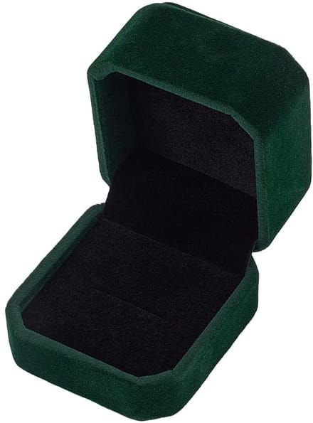 Dailygoods - Donkergroene Mini Ringdoos voor Sieraden met Vintage Look