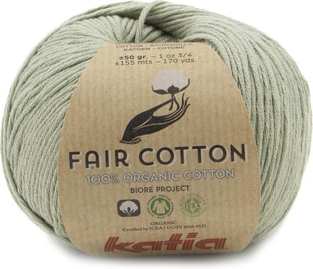 Katia Fair Cotton - 46 bleekgroen - Biologisch Katoengaren
