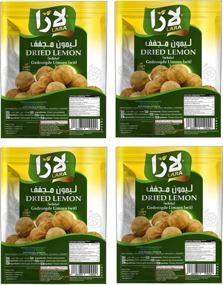 Lara Multipak Gedroogde Limoen Wit 4 x 150 Gram