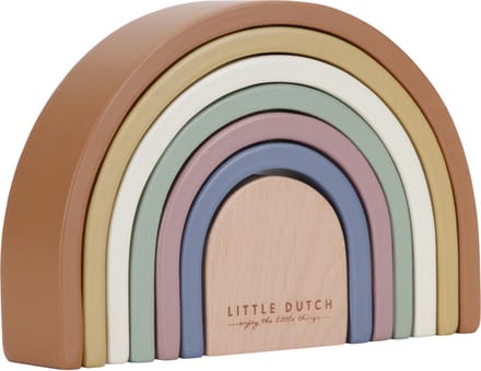Little Dutch Vintage Houten Regenboog Stapeltoren