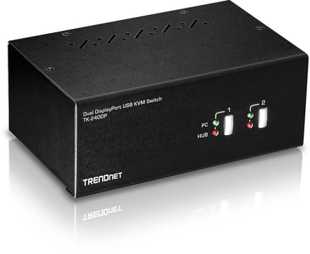 TRENDnet TK-240DP - KVM / audio / USB switch - 2 ports