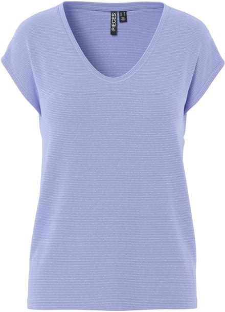 PIECES - PCBILLO TEE LUREX STRIPES JRS NOOS BC - Dames - T-shirts