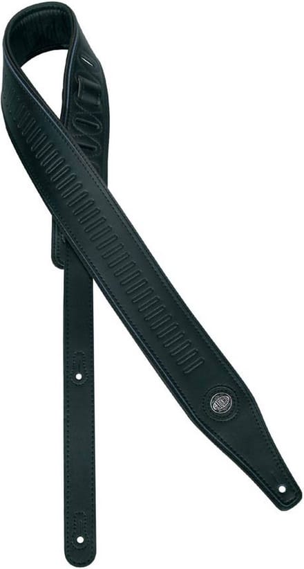 Gaucho GST-643-BK gitaarriem, kunstleer, zwart