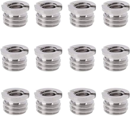 Solidchoice - 12 Stuks Omzetten Schroef Adapter - Draad Adapter 1/4" naar 3/8"