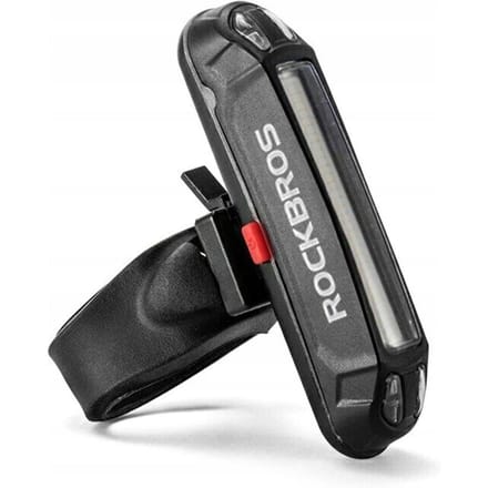 Rockbros A54BK Rear Bike Light + Micro USB - USB-A Cable - Black