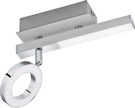 EGLO Cardillio 1 - Spot - 2 Lichts - Aluminium, Chroom - Gesatineerd