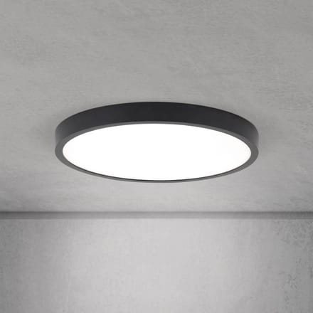 ORION LED plafondlamp Disc, zwart Ø 28 cm, CCT metaal/kunststof
